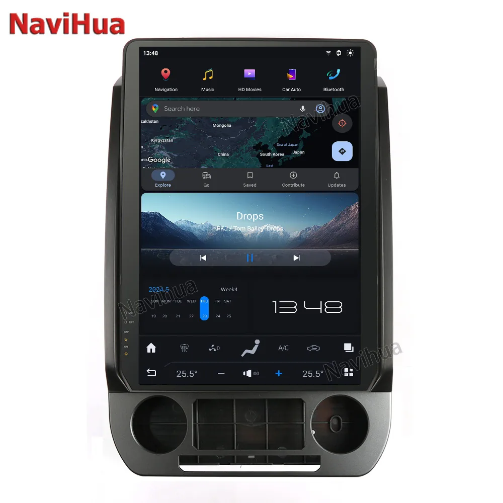 Anwendbar für 2015–2022 Ford Raptor F150 Android Intelligent Navigation 14,4 Zoll Qualcomm Octa-Core 8+128G 16