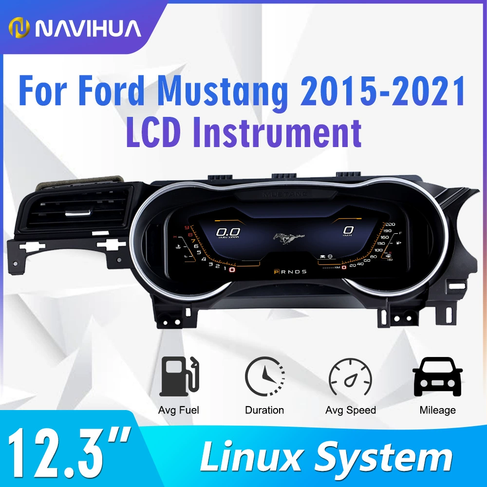 Das neue Modell ist für den Ford Mustang 2015-21 mit 12,3-Zoll-Voll-LCD und intelligentem alten, verbesserten Kombiinstrument geeignet 6