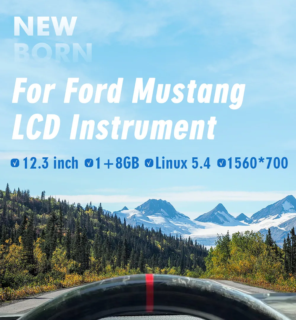 Das neue Modell ist für den Ford Mustang 2015-21 mit 12,3-Zoll-Voll-LCD und intelligentem alten, verbesserten Kombiinstrument geeignet 16
