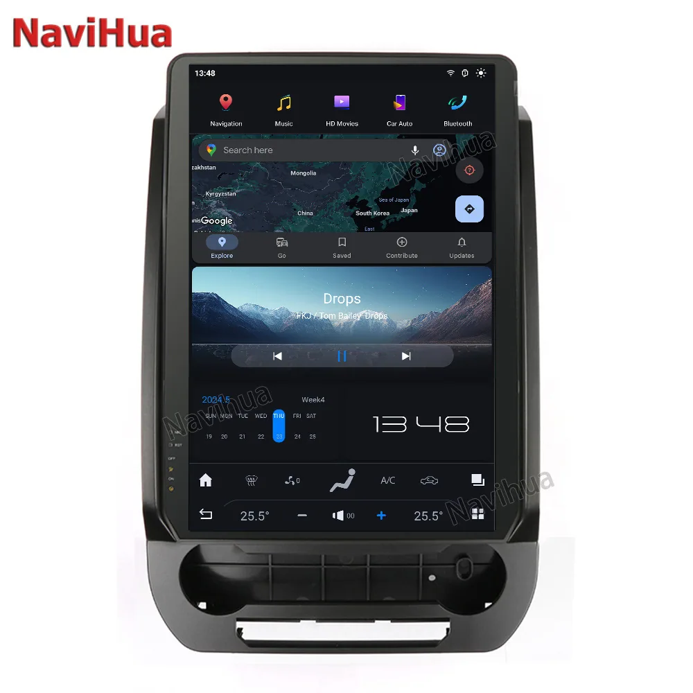 Cross-border applicable 2015-2021 Ford F150 SYNC2 automatic version of the air conditioning central control navigation screen ca 12