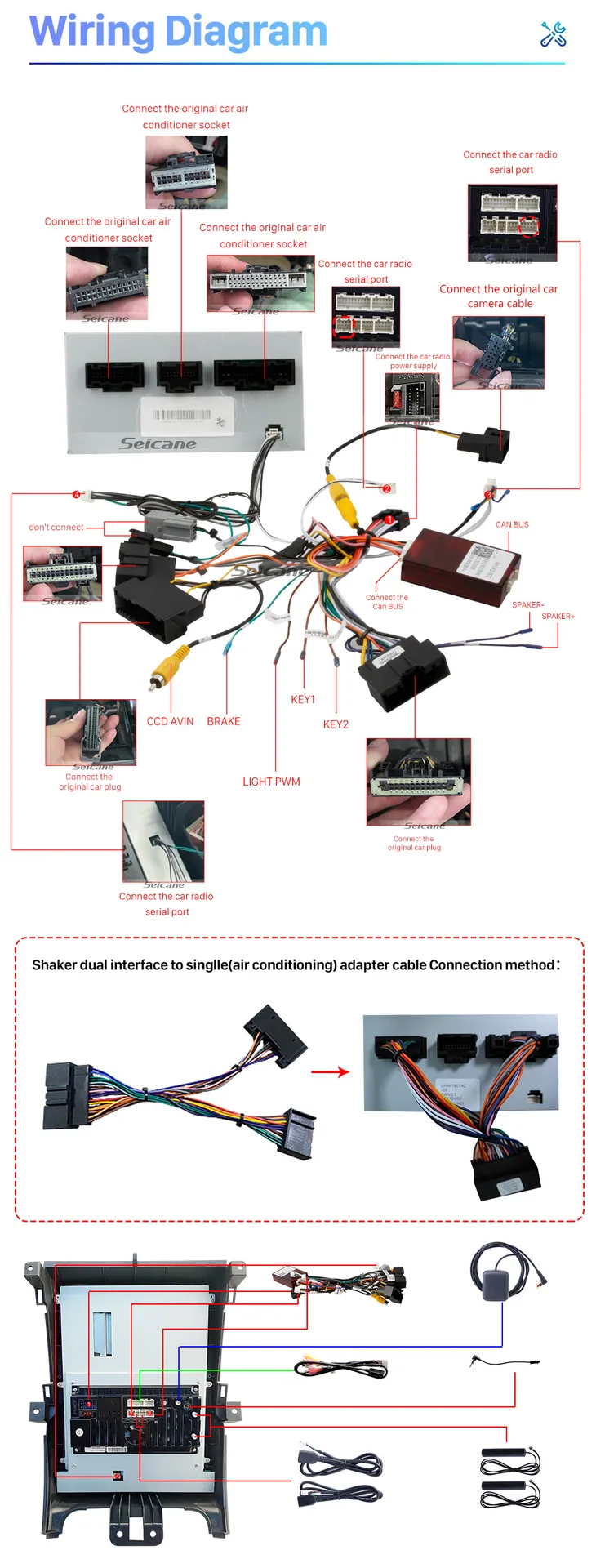 Applicable to 2015 -2022 Ford Everest Ranger Road Shaker Wireless Carplay Android Navigation 16