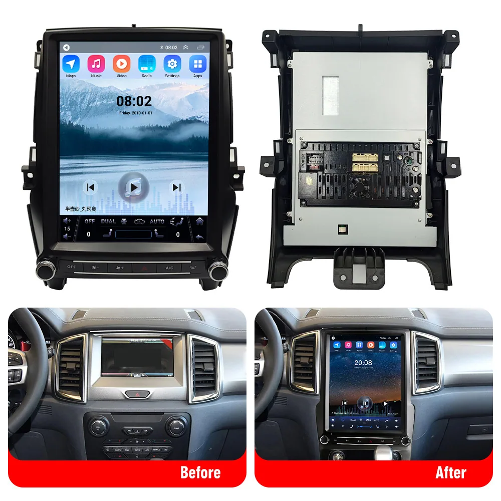 Applicable to 2015 -2022 Ford Everest Ranger Road Shaker Wireless Carplay Android Navigation 22