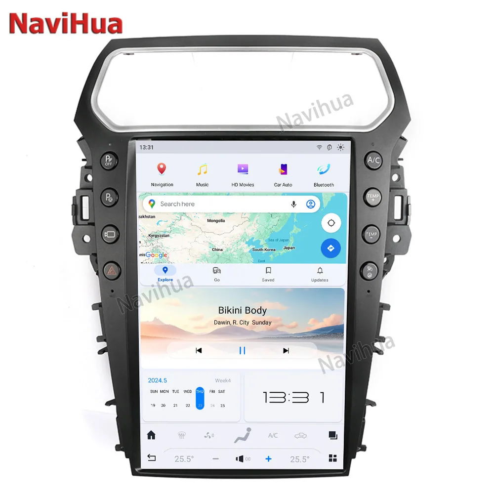 For 14.4 inch Ford Explorer 2011-2019 Car Modified Radio Player Carplay