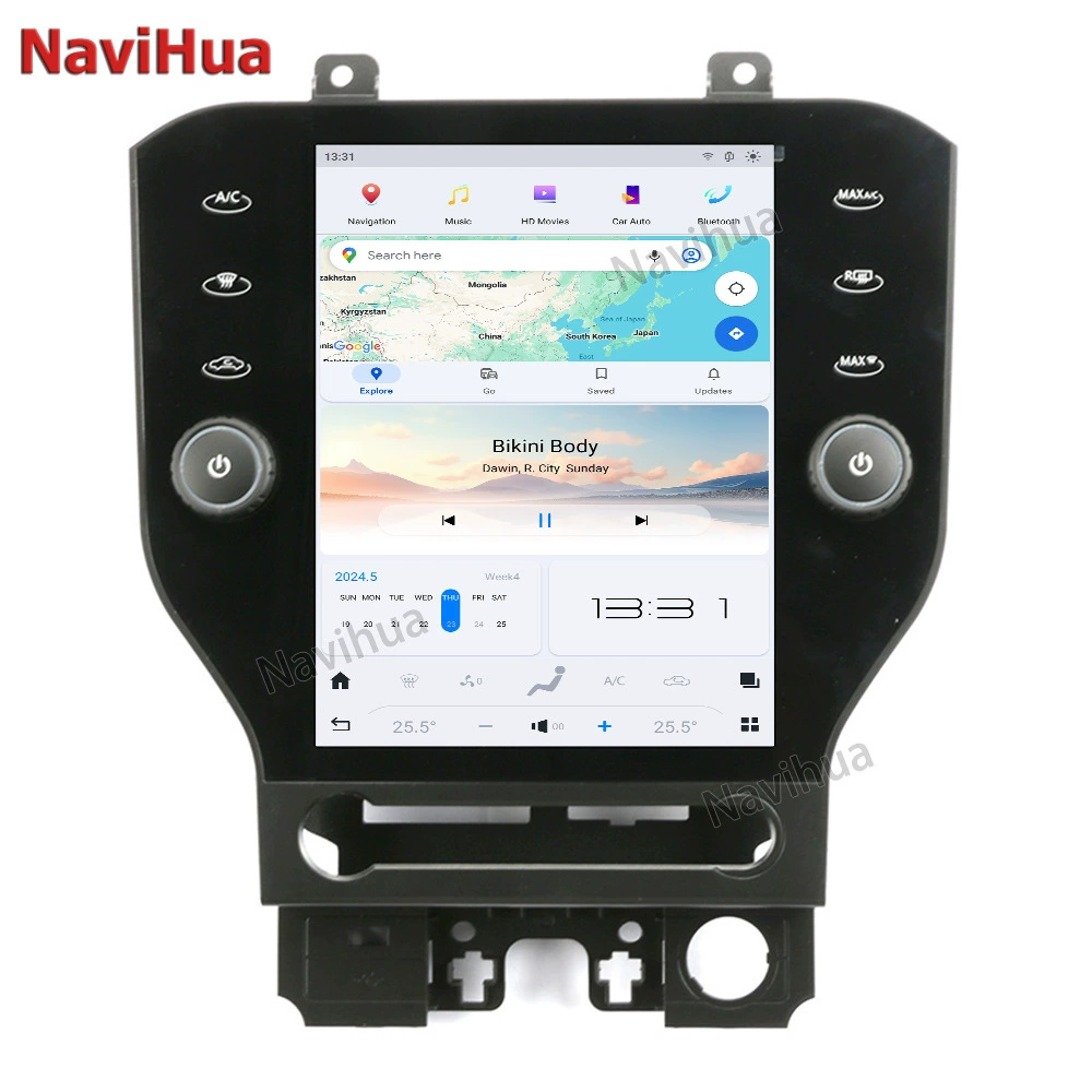 The hot-selling model is suitable for Ford Mustang S3 Android intelligent large-screen navigation modified Android vertical scre