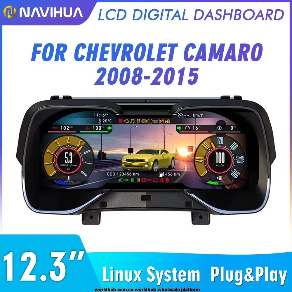 For Camaro Chevrolet Camaro 2005-2015 old model upgrade new LCD instrument cluster 17