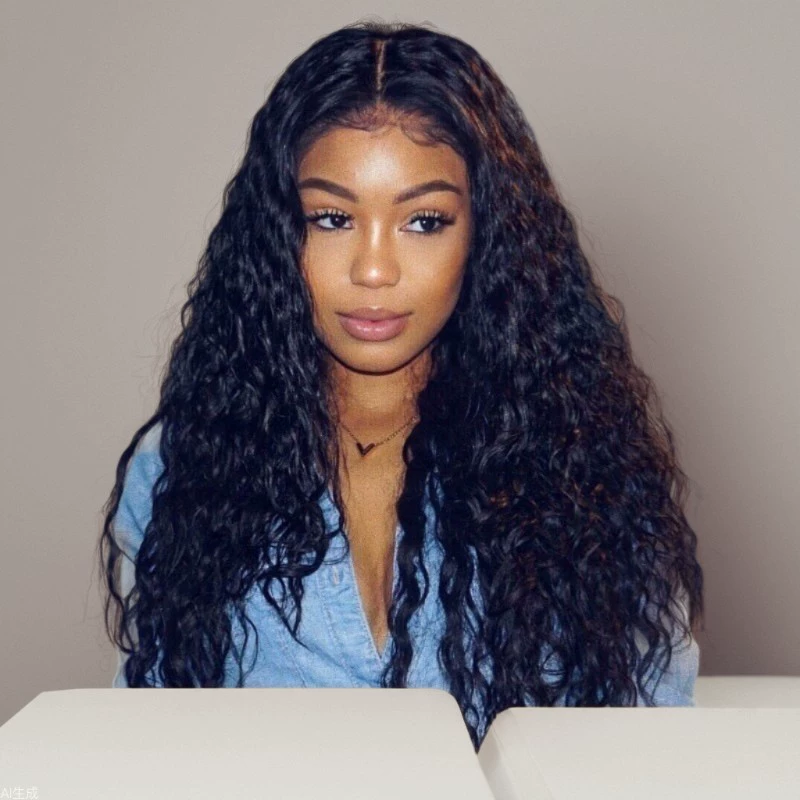 Foreign trade European and American wigs women's African small curls fashion medium long curls corn perm chemical fiber wig head