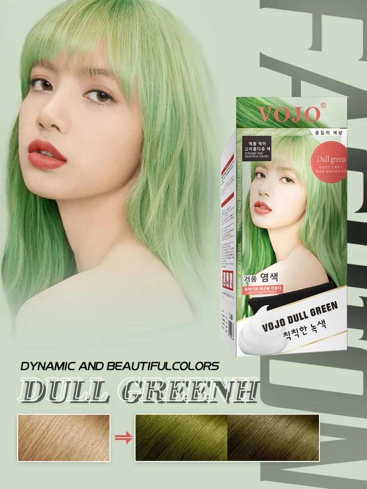 VOJO Bubble dyeing factory wholesale male and female universal plant one black hair dye cream 7