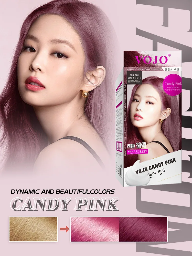 VOJO Bubble dyeing factory wholesale male and female universal plant one black hair dye cream 5