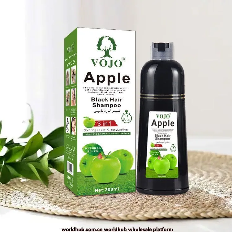 Vicky Cross-border 500 ml Haarfärbemittel „Grüner Apfel“, ammoniakfreies Haarfärbemittel, das graues Haar abdeckt