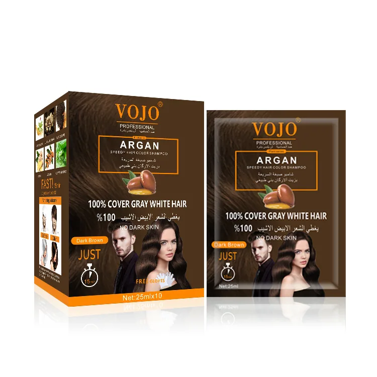 VOJO foreign trade full English bag bag 25ml cross-border English dyeing and hair bubble dyeing 2
