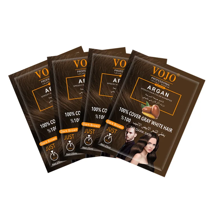 VOJO foreign trade full English bag bag 25ml cross-border English dyeing and hair bubble dyeing 6