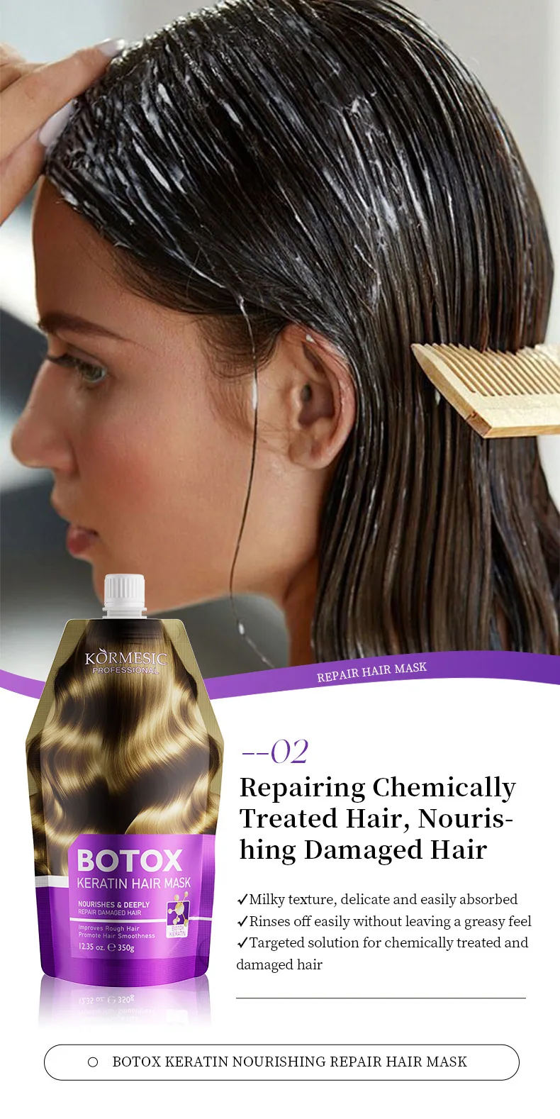 KORMESIC refrescante controle de óleo queratina shampoo brilhante e flexível shampoo transfronteiriço fabricantes de comércio exterior atacado 15