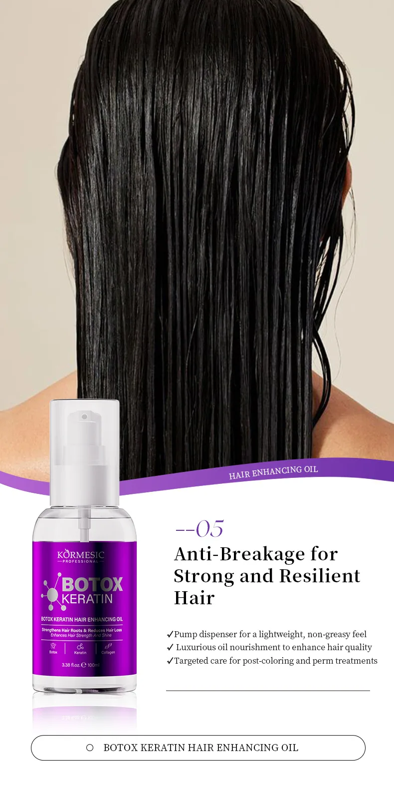 KORMESIC refrescante controle de óleo queratina shampoo brilhante e flexível shampoo transfronteiriço fabricantes de comércio exterior atacado 17