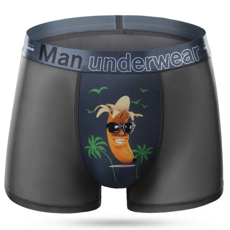 Factory direct print scorpion men's mesh breathable sexy boxer briefs mesh ultra thin boxer shorts toe 9