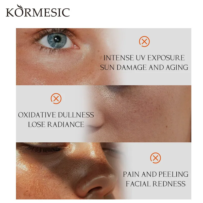 KORMESIC Facial Tinted Sunscreen Sunscreen Refreshing Non-greasy Cross-border foreign trade manufacturers wholesale 4