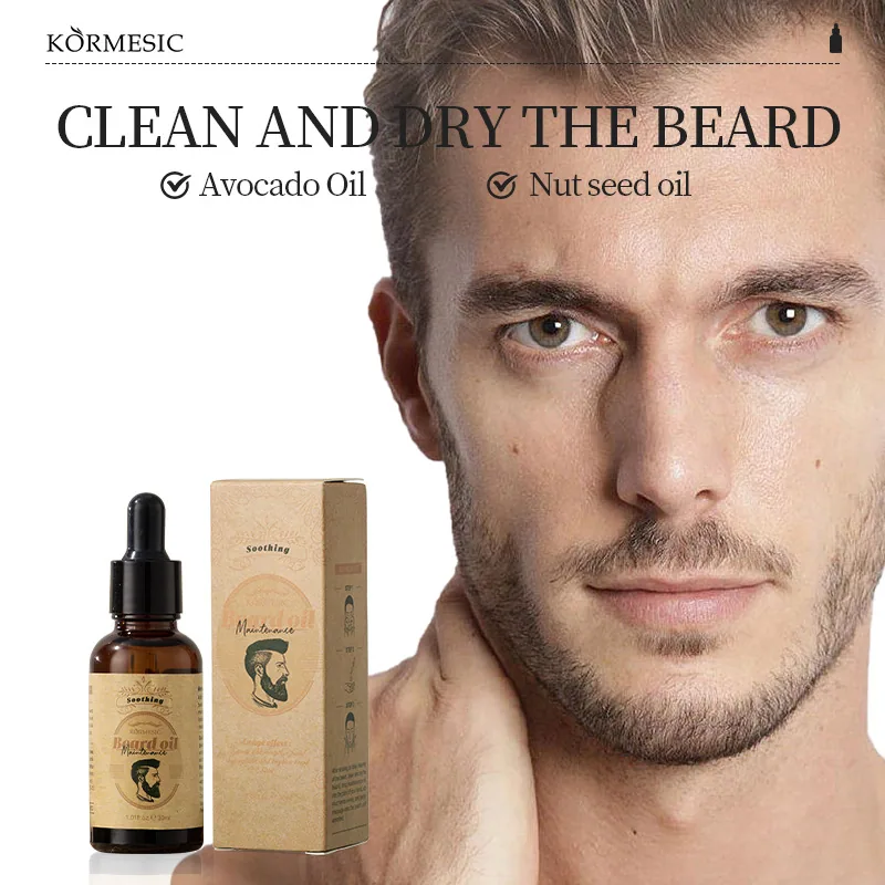 Full English KORMESIC beard oil facial care men's cross-border foreign trade manufacturers wholesale 11