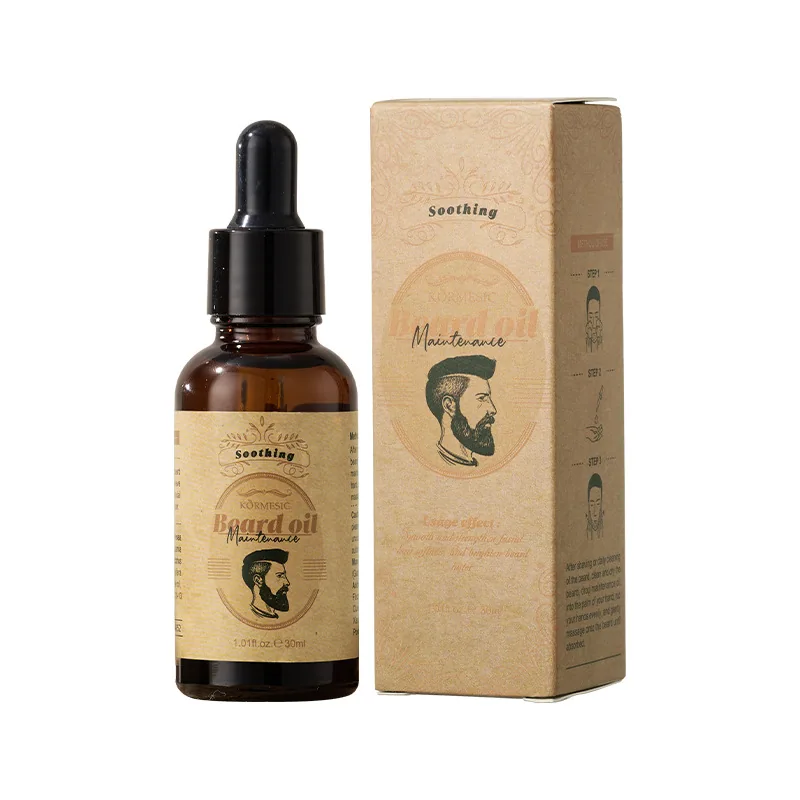 Full English KORMESIC beard oil facial care men's cross-border foreign trade manufacturers wholesale 4