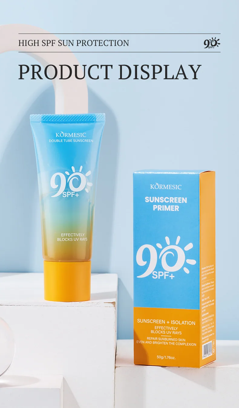 KORMESIC double tube isolation sunscreen suntan lotion facial care cross-border foreign trade manufacturers wholesale 13