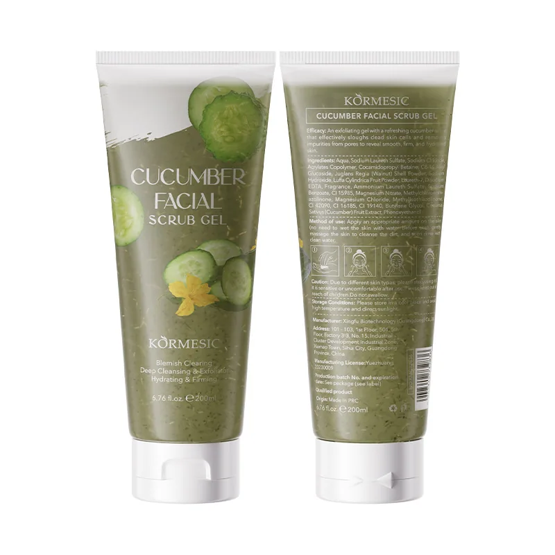 KORMESIC Facial Full English Packaging Scrub Gel Cleaning Frosting Gel Cross-border Foreign Trade Wholesale 7