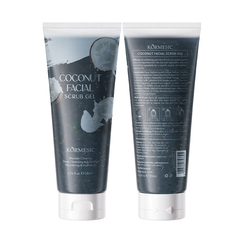 KORMESIC Facial Full English Packaging Scrub Gel Cleaning Frosting Gel Cross-border Foreign Trade Wholesale 3