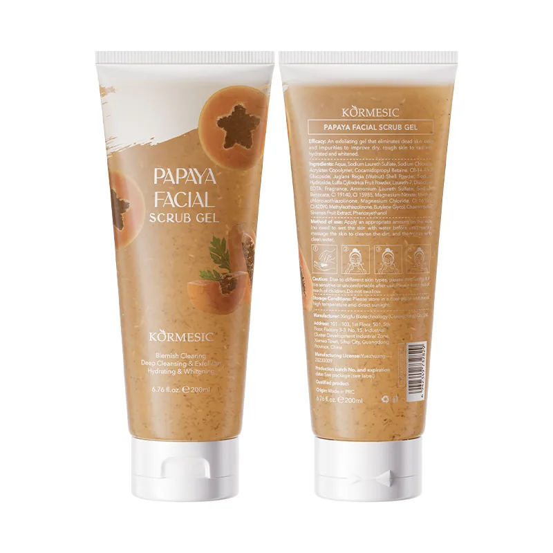 KORMESIC Facial Full English Packaging Scrub Gel Cleaning Frosting Gel Cross-border Foreign Trade Wholesale 6