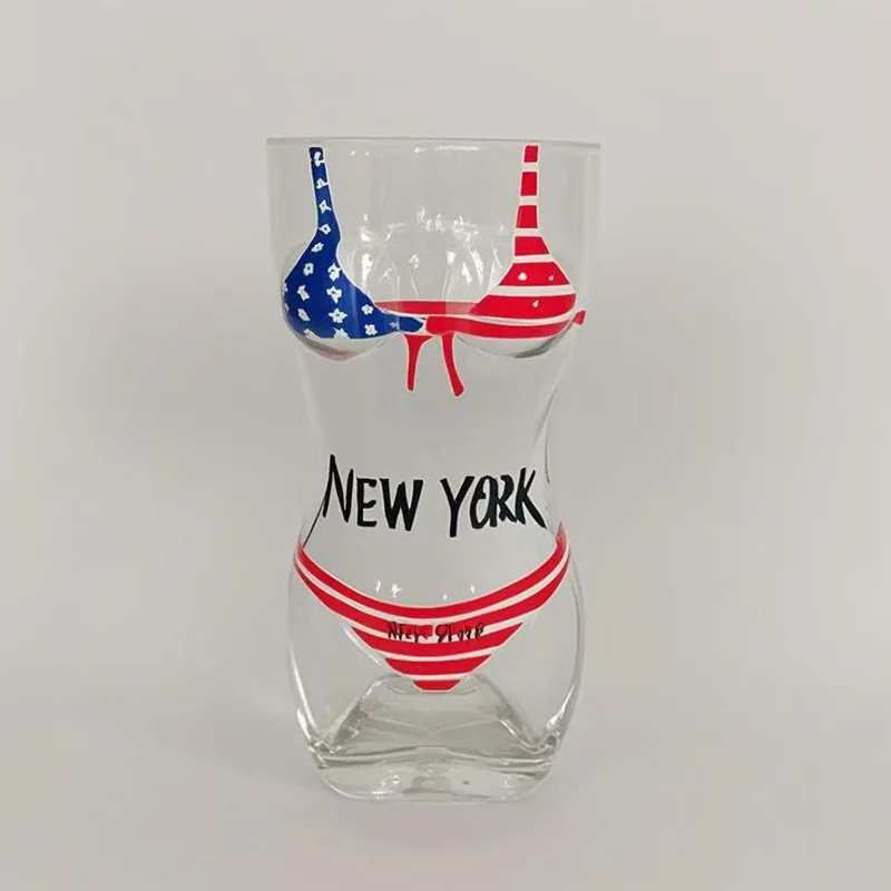Amazon beauty cup women's bra cup creative body shot glass spirits glass body bikini pattern 11