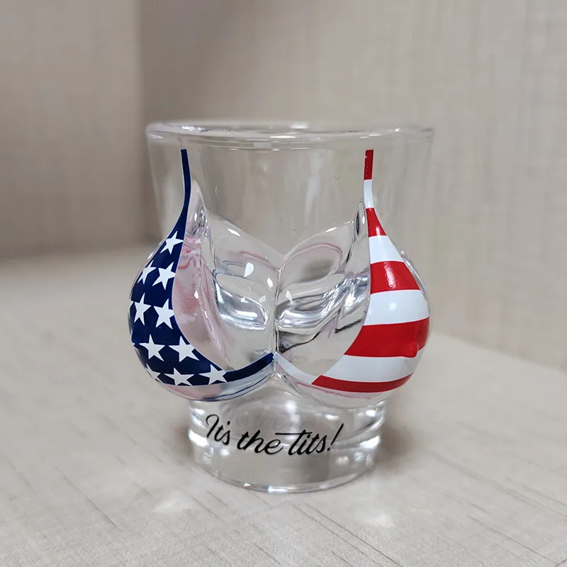 Amazon beauty cup women's bra cup creative body shot glass spirits glass body bikini pattern 6