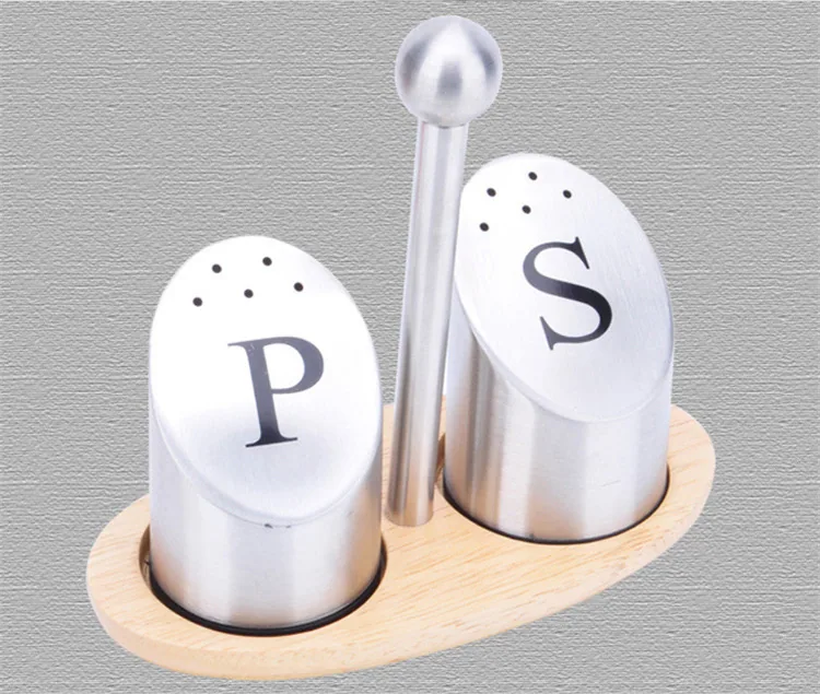304 stainless steel SP pepper and salt mixer BBQ seasoning jars kitchen solid seasoning restaurant kitchen home use 12