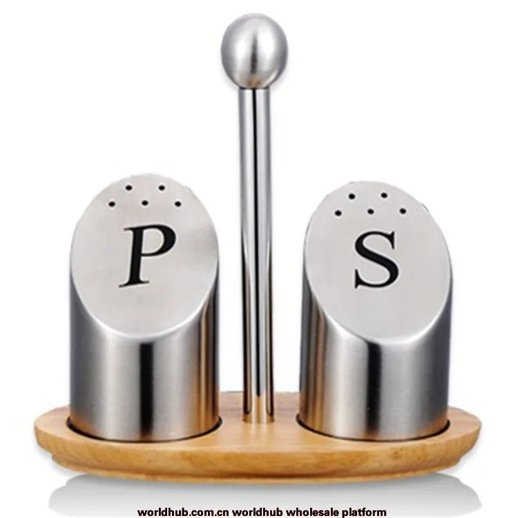 304 stainless steel SP pepper and salt mixer BBQ seasoning jars kitchen solid seasoning restaurant kitchen home use