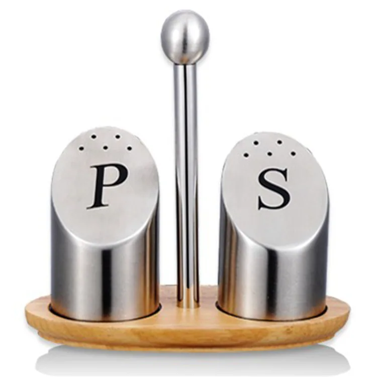 304 stainless steel SP pepper and salt mixer BBQ seasoning jars kitchen solid seasoning restaurant kitchen home use 5