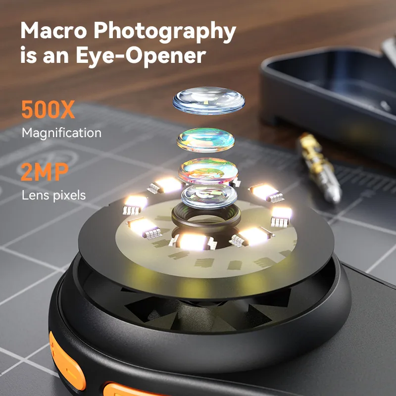 New 370 Portable USB Digital Electron Microscope Magnifier Repair Testing Tool Kids Science Toys 4