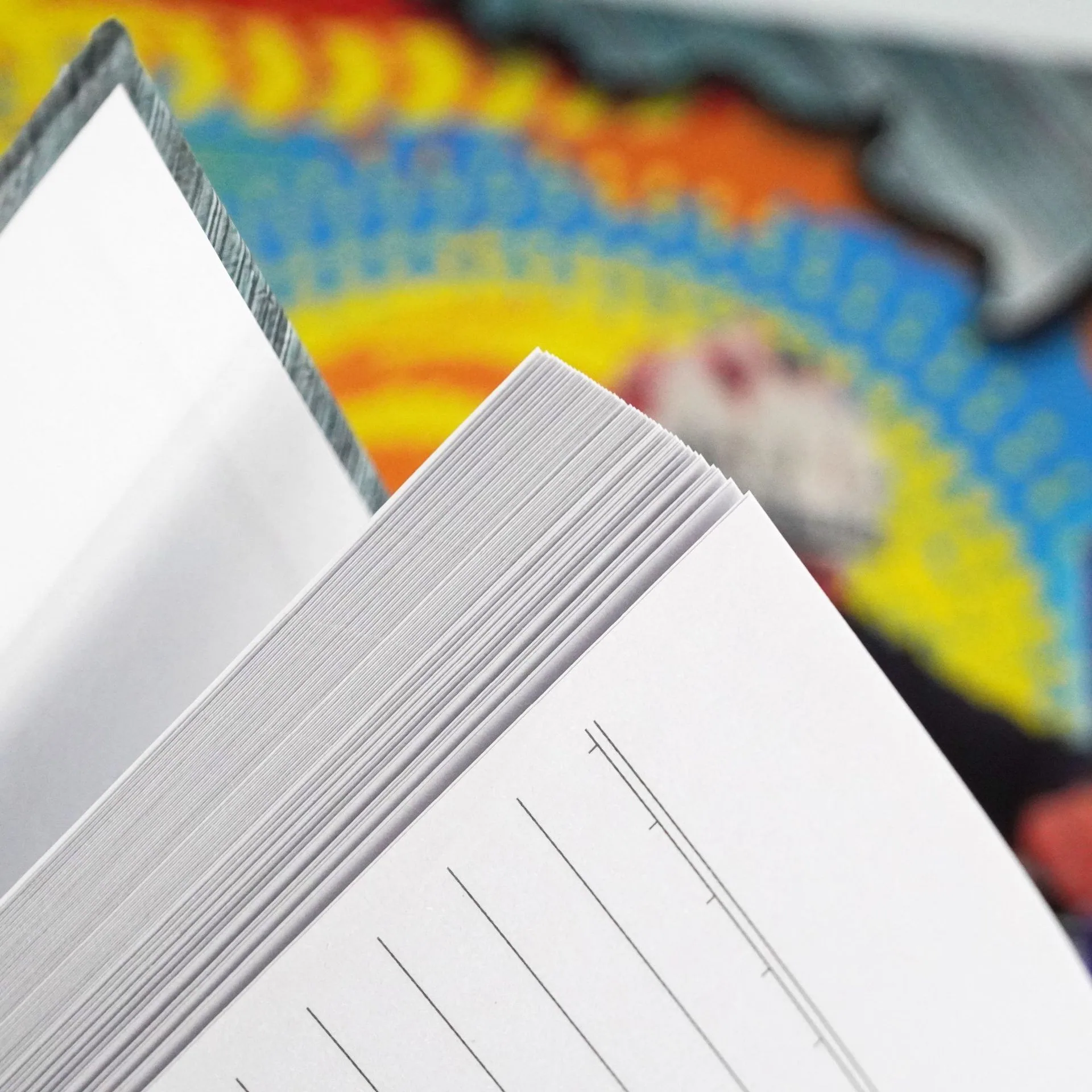 Personalized hardcover notebook custom pages and logo embossed A4 size stitched and hot bound notebook 3