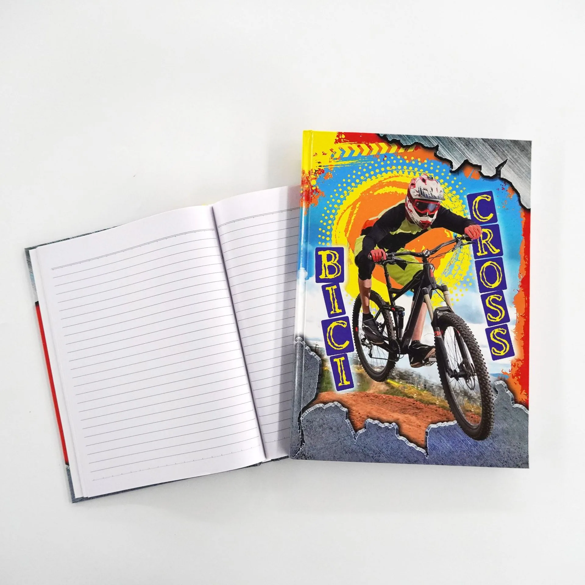 Personalized hardcover notebook custom pages and logo embossed A4 size stitched and hot bound notebook 2
