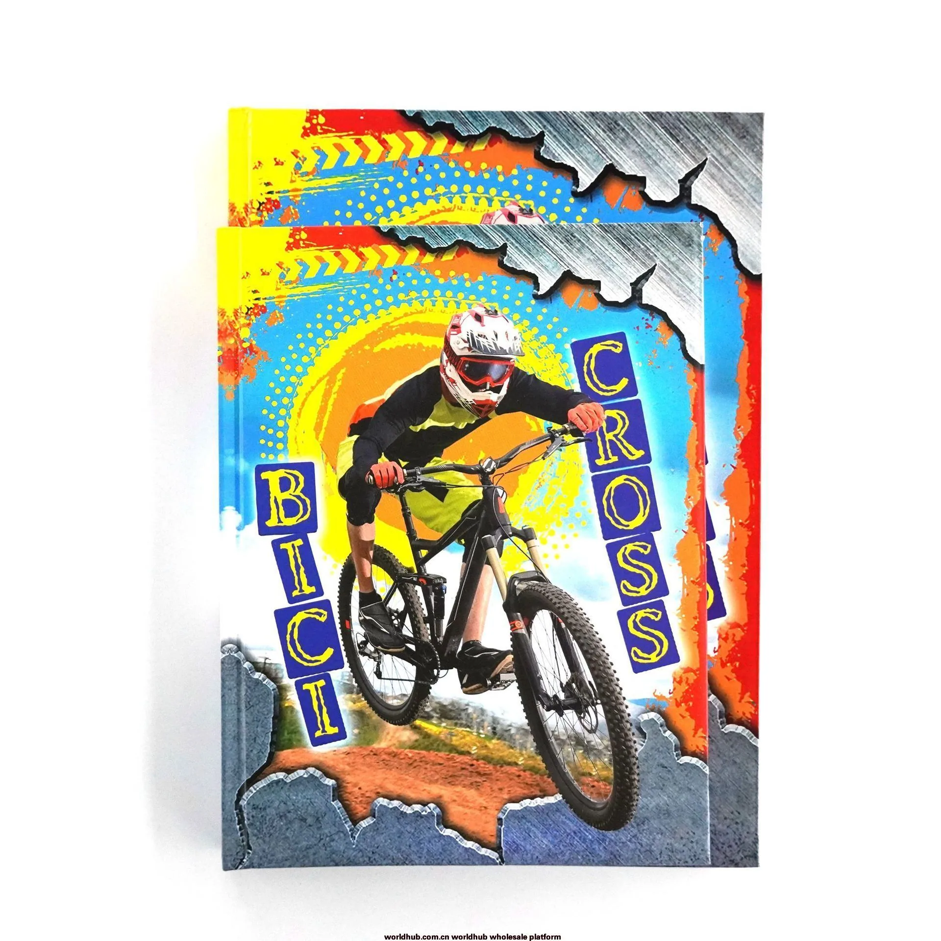 Personalized hardcover notebook custom pages and logo embossed A4 size stitched and hot bound notebook 4