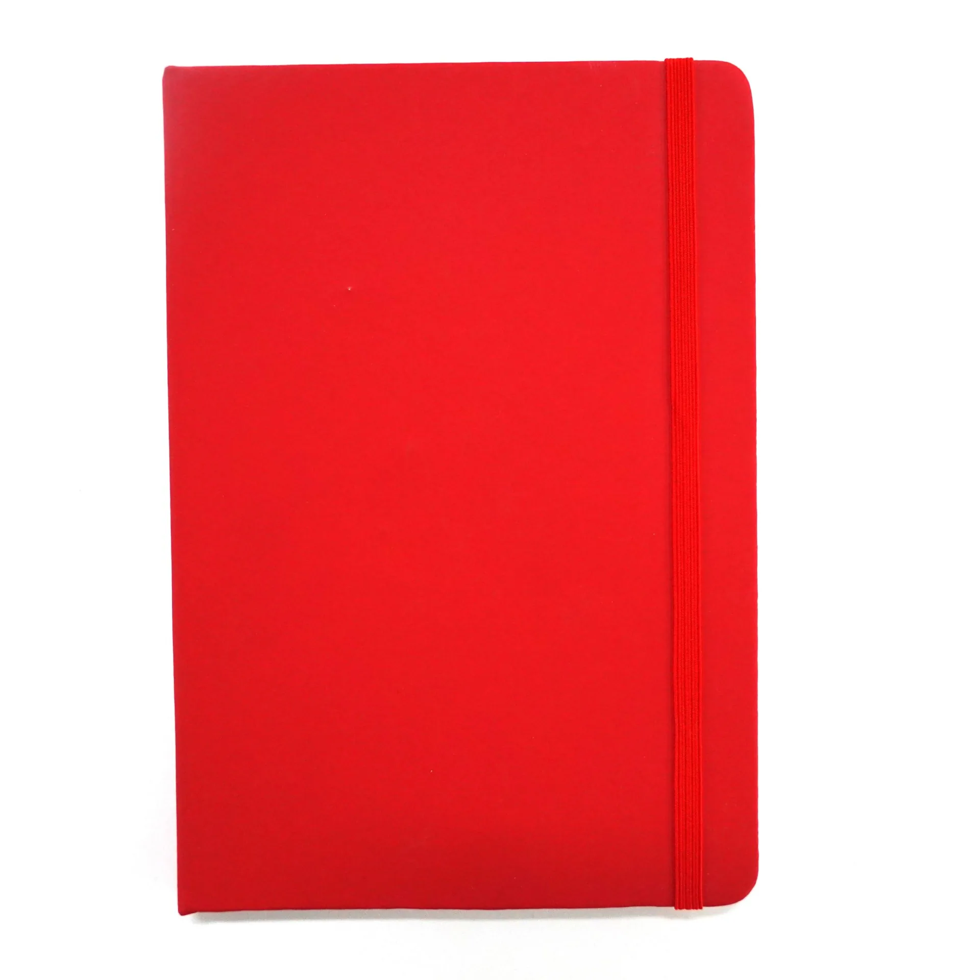 Cross-border amazon pu hard leather office business a5 strap elastic band notebook printable logo notepad