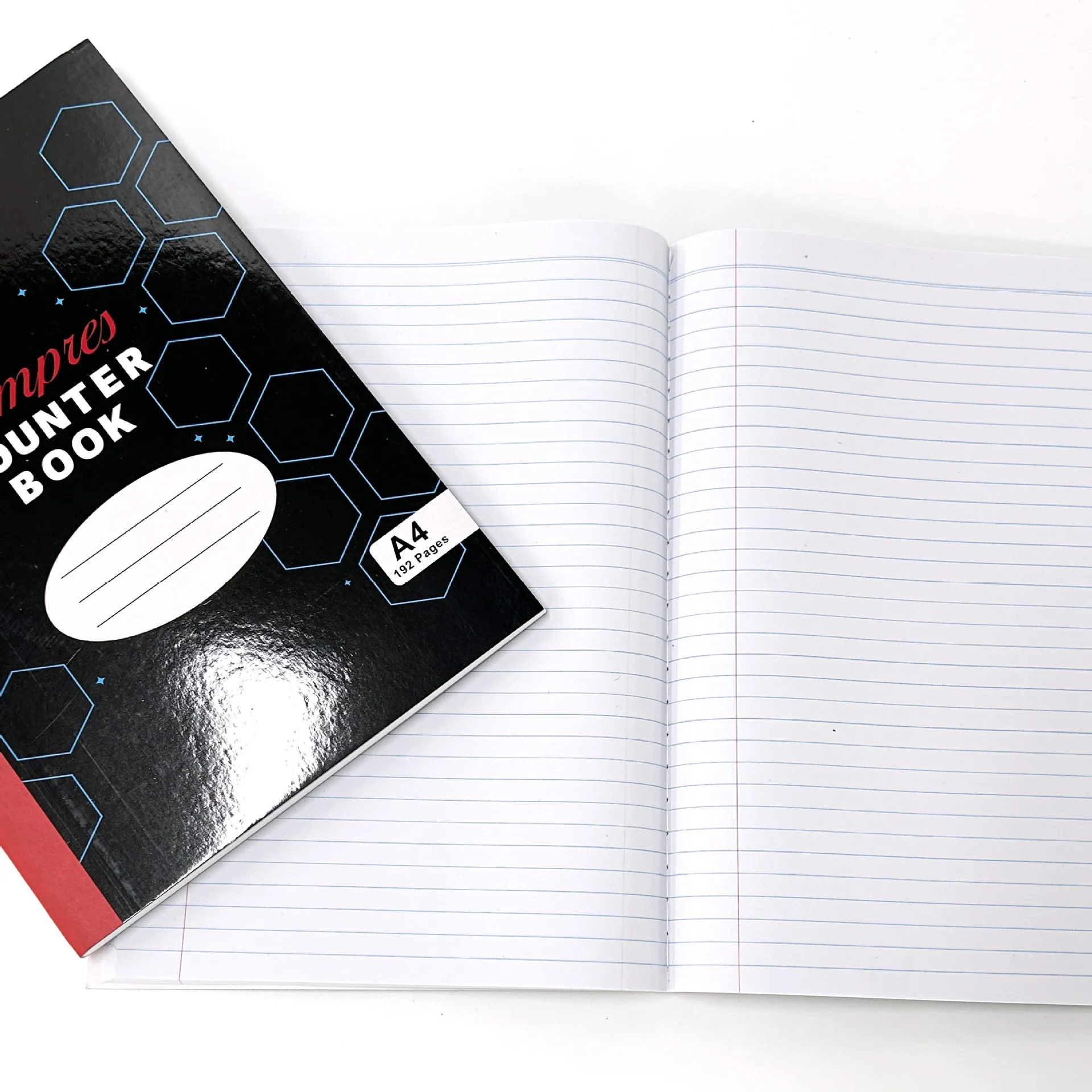 Foreign trade cross-border African manufacturers directly supply 2/3/4Q counting notebook A4 line wrap back strip notebook horiz 5