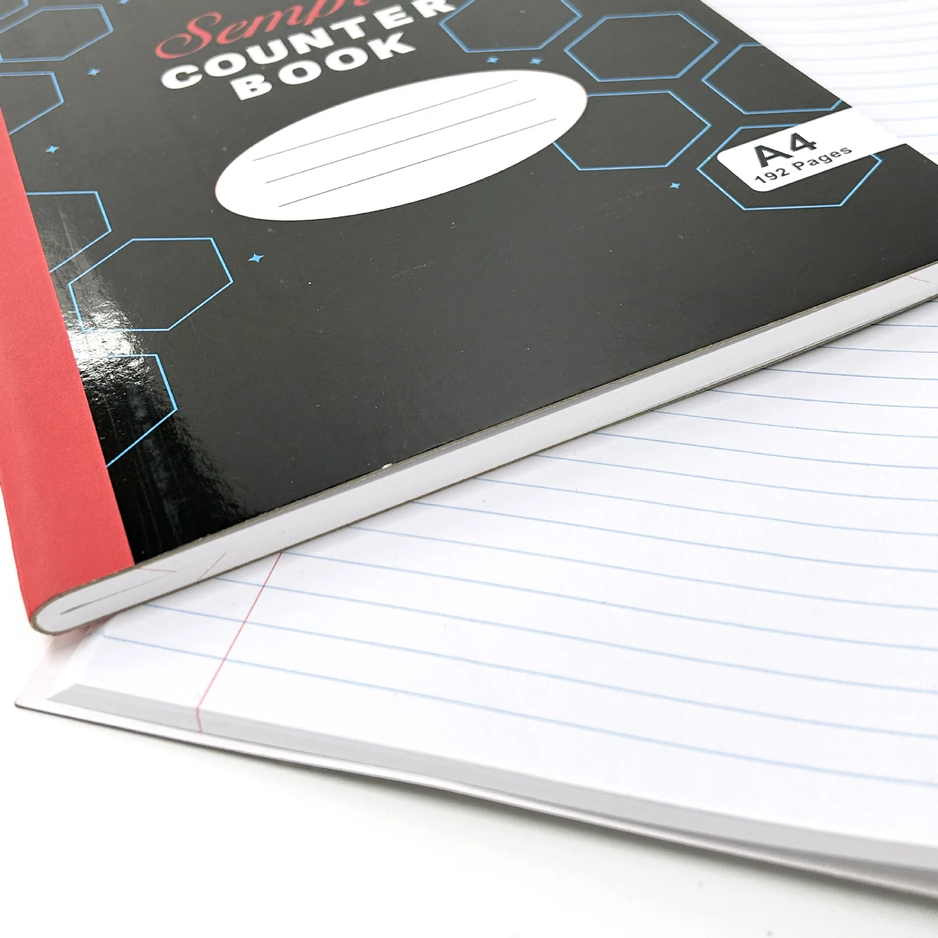 Foreign trade cross-border African manufacturers directly supply 2/3/4Q counting notebook A4 line wrap back strip notebook horiz 4