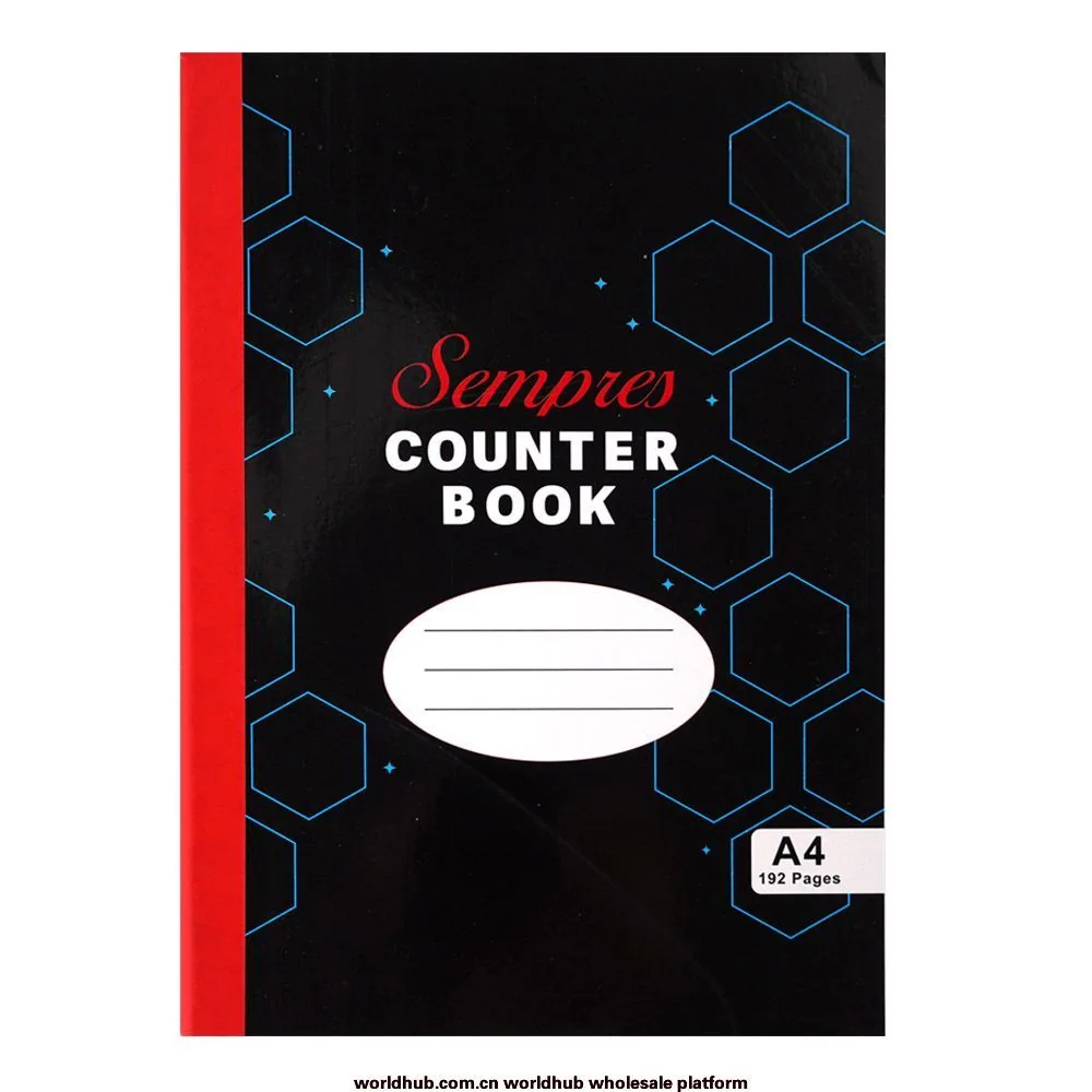 Foreign trade cross-border African manufacturers directly supply 2/3/4Q counting notebook A4 line wrap back strip notebook ho