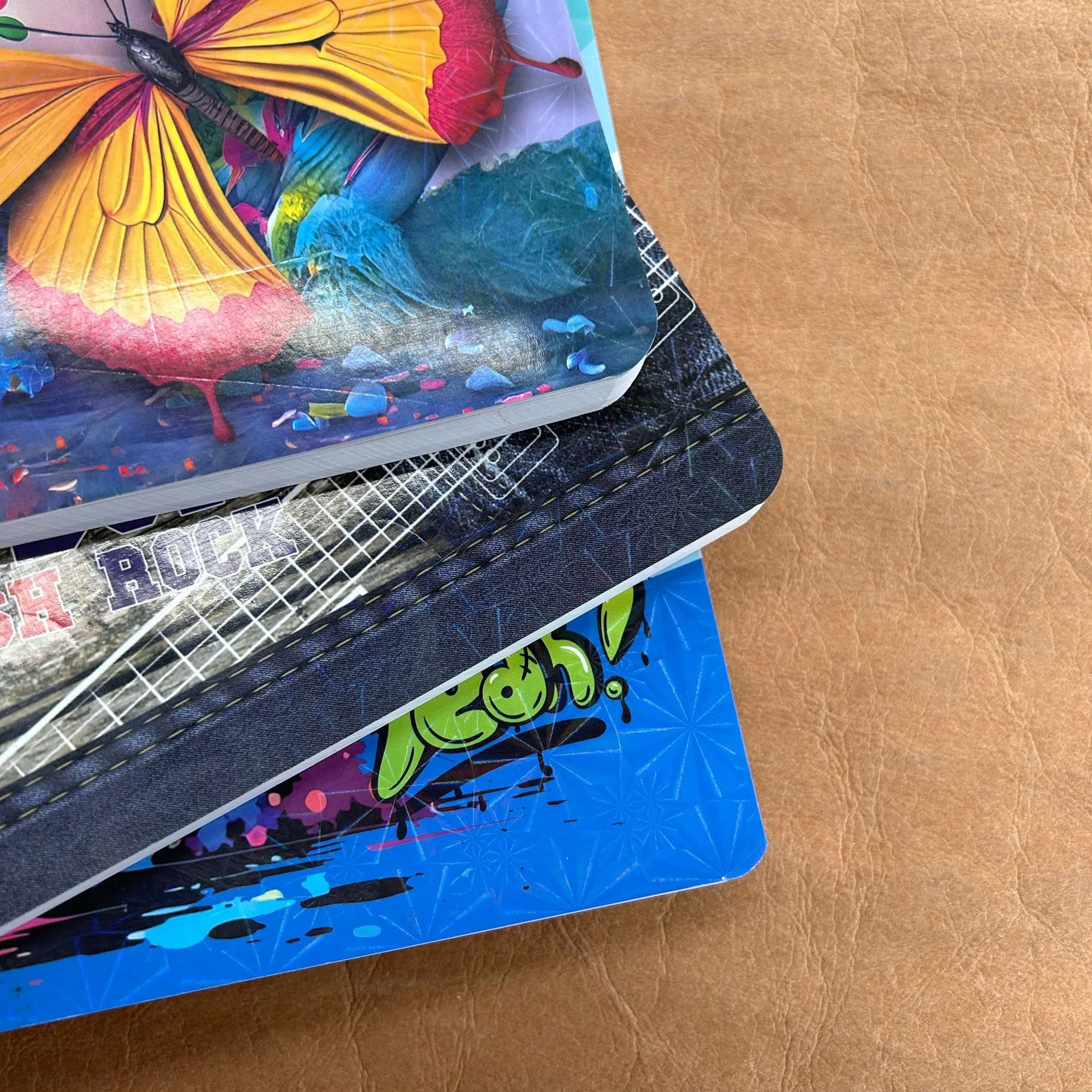 American hot selling B5 car line wrapped back strip notebook boys girls notebook pattern can be customized 5
