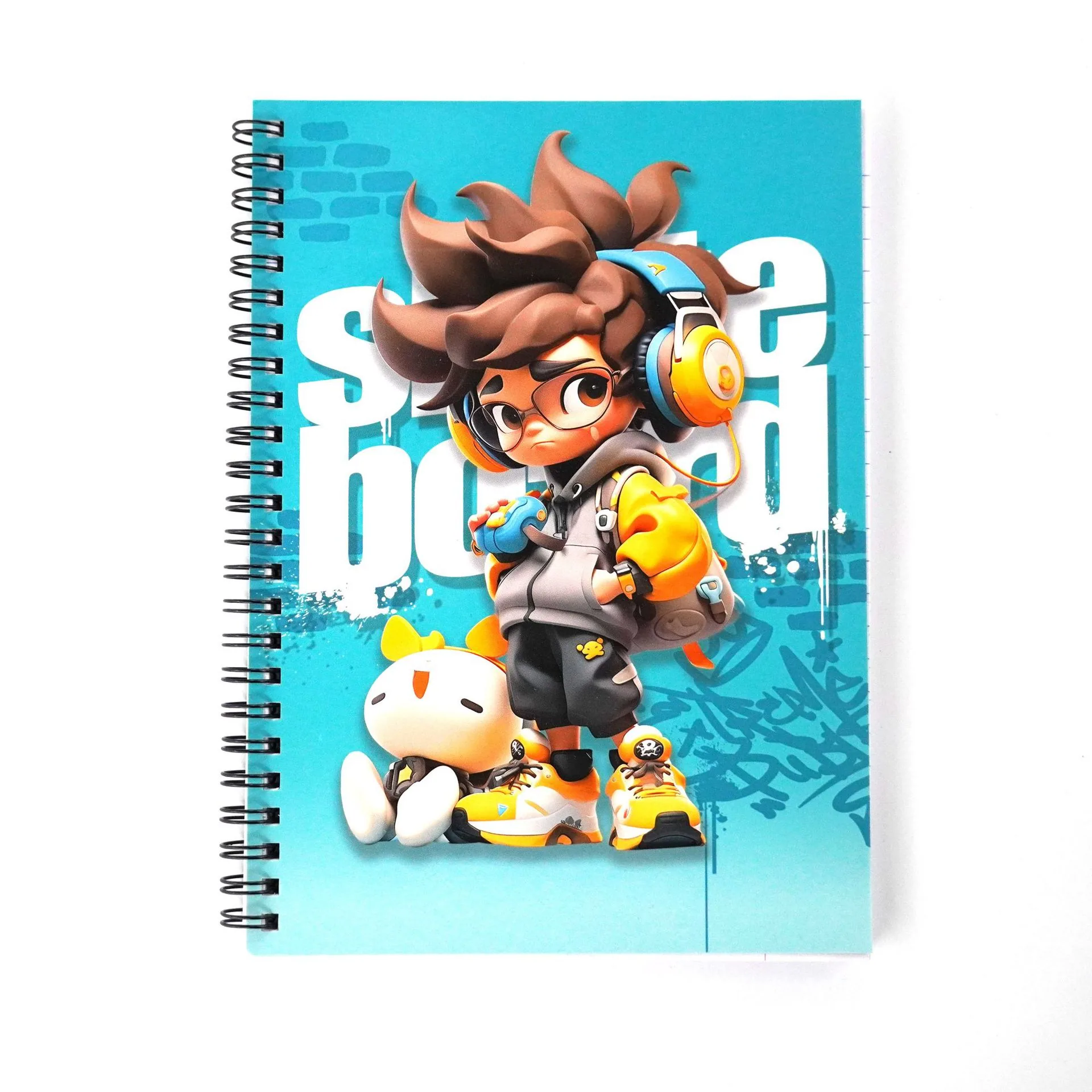 Spot niedlichen Cartoon A5 Spule Buch Student hochklappen dickes Notizbuch kann DIY Notebook Tagebuch 6