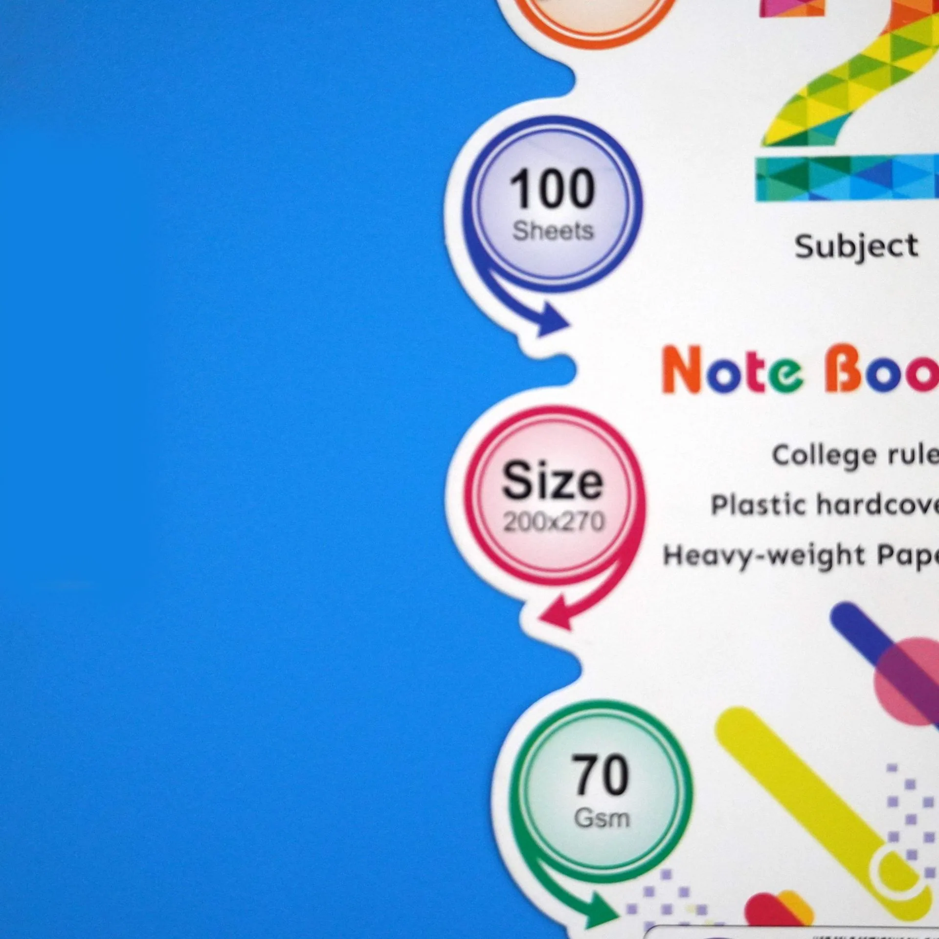 Custom hard shell PP single coil book creative art notebook LOGO student homework horizontal line thickened business root 4