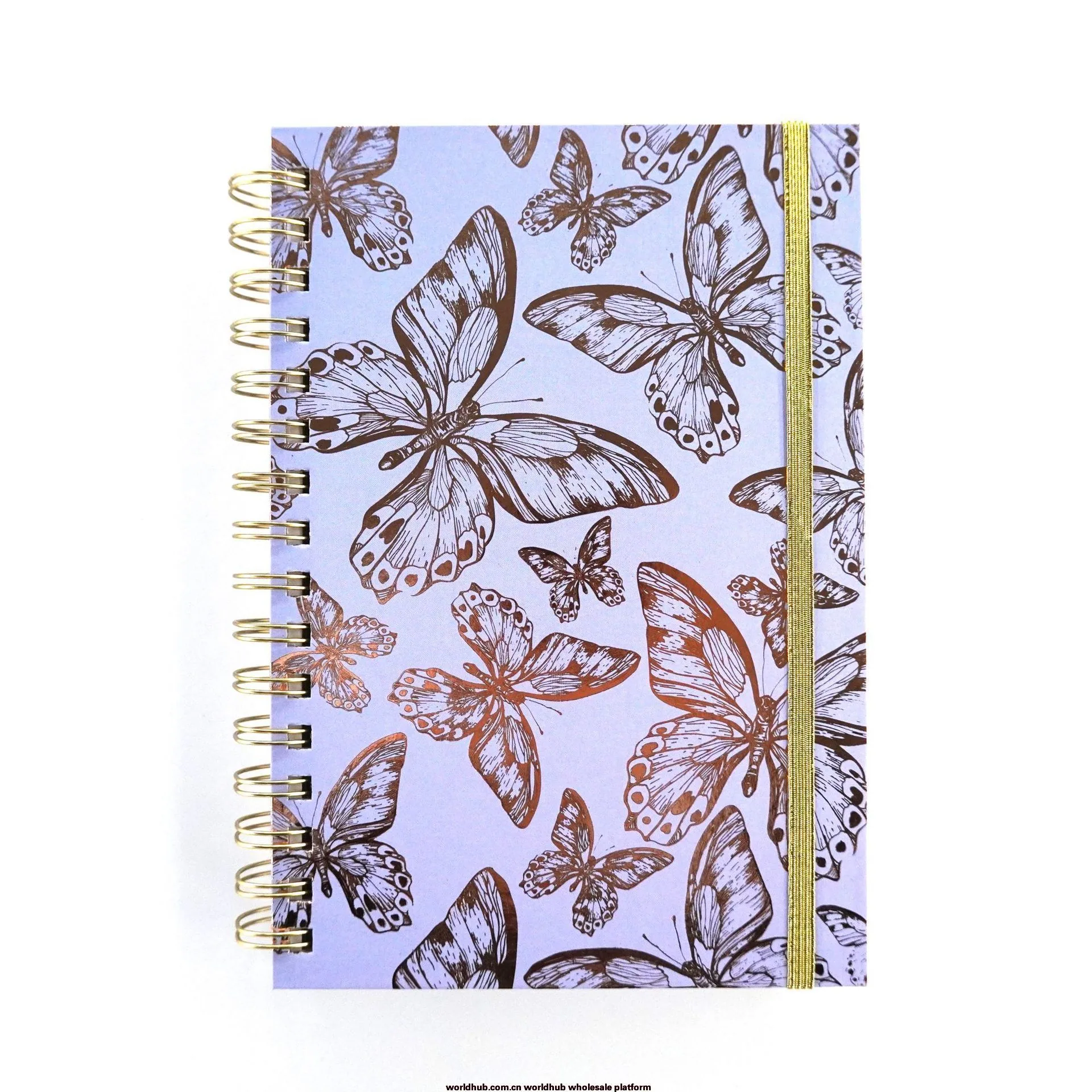 Cross-border customized A5 coil hot stamping notebook custom LOGO notepad schedule book hard-sided coil book 4