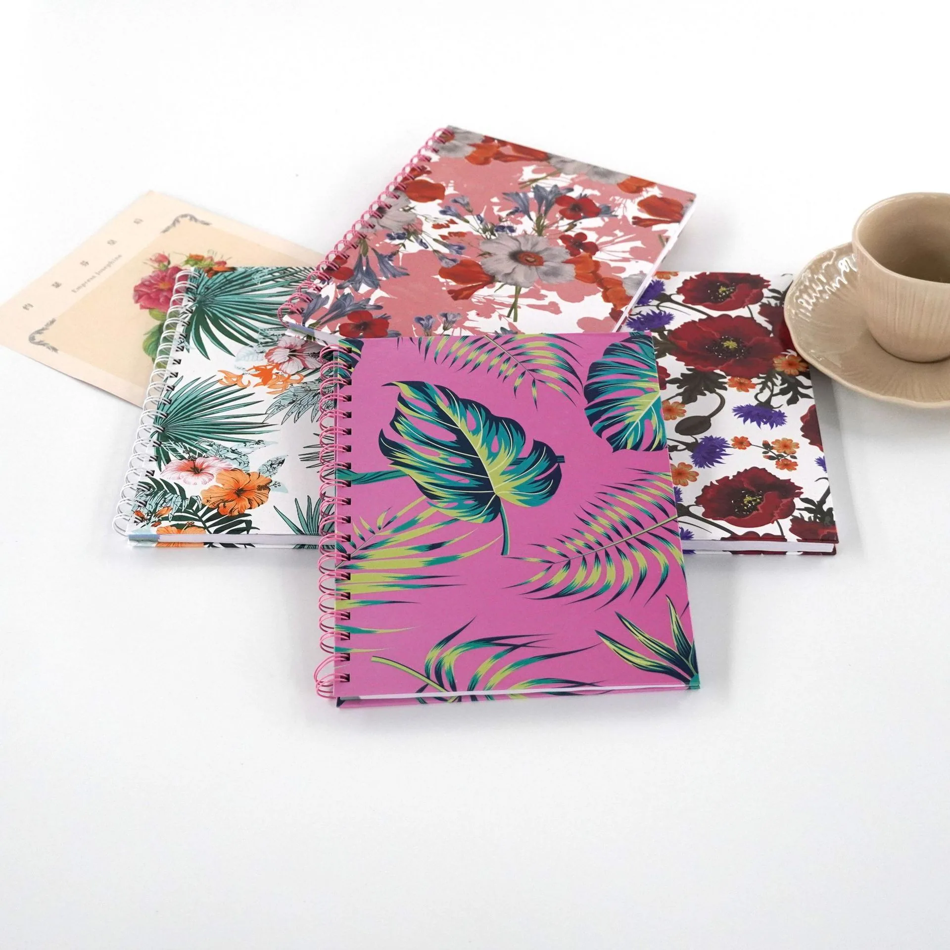 Cross-border notebook schedule book general daily plan week plan book flower coil book 3