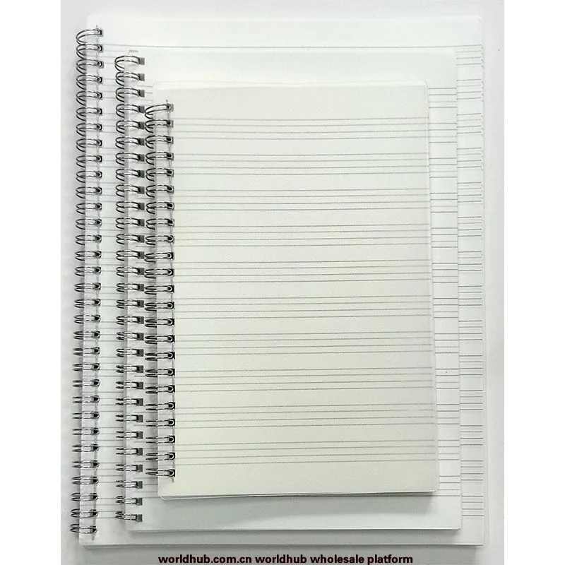 Foreign trade cross-border manufacturers directly supply transparent PP soft leather coils, student homework exercise books, not