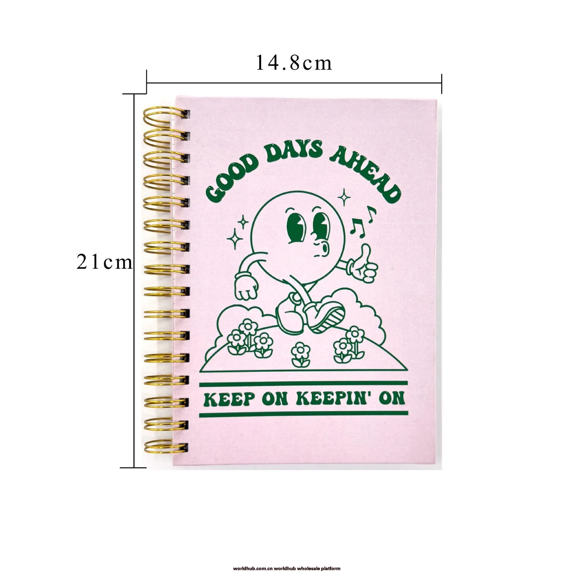 Cross-border customization amazon hot sale A5 eco-friendly coil notebook inspirational metal humbucker hard shell coil book