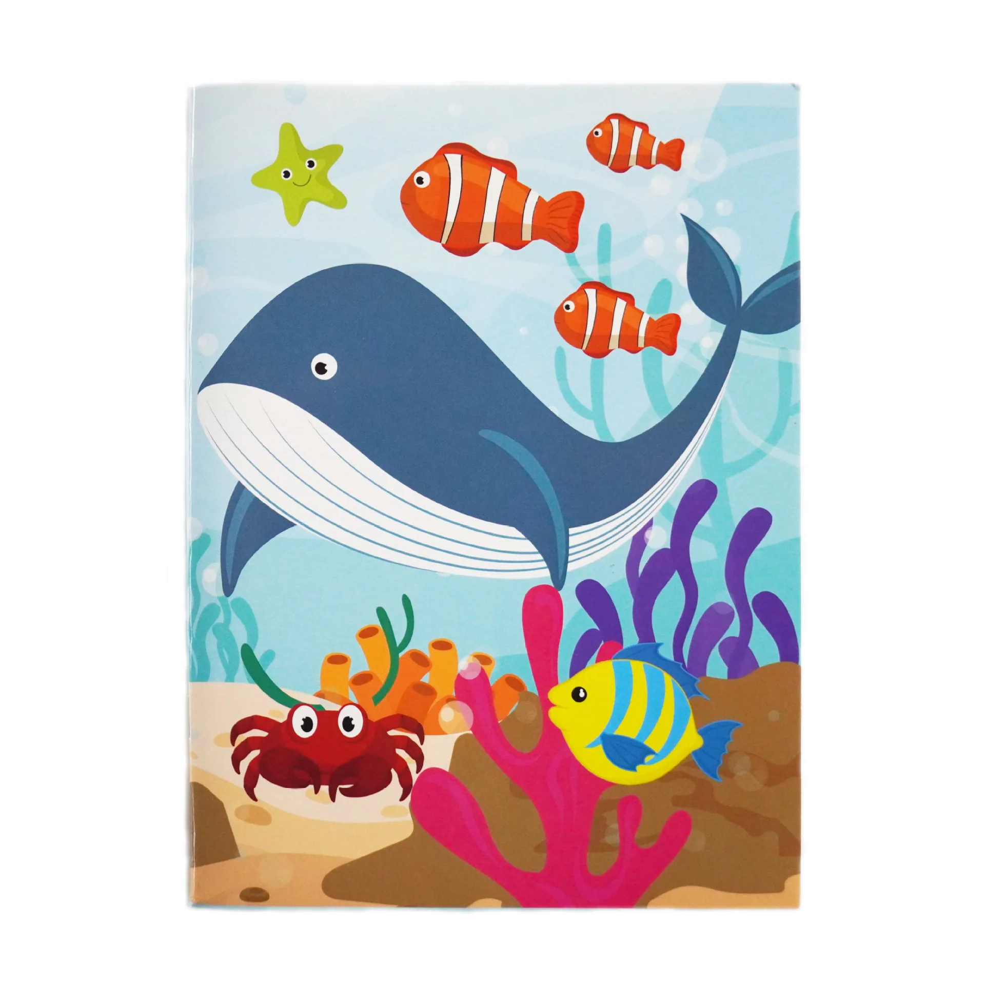 Children's cartoon book A5 card staple book homework registration riding nail notebook student diary notebook 56 sheets 3