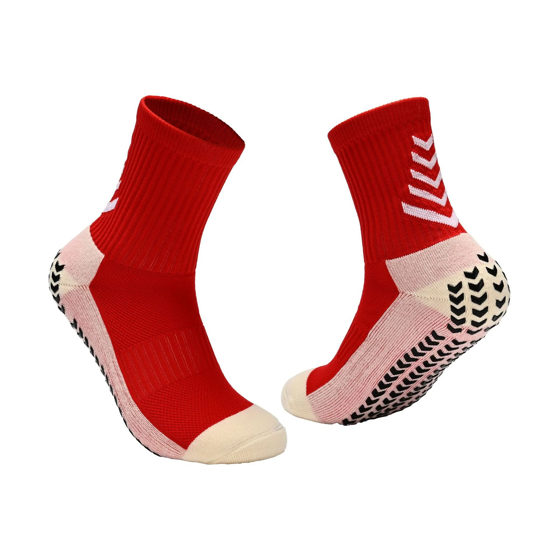Professional non-slip mid-leg soccer socks for adults men and women with world wave thickened towel bottom sweat-absorbing shock 3