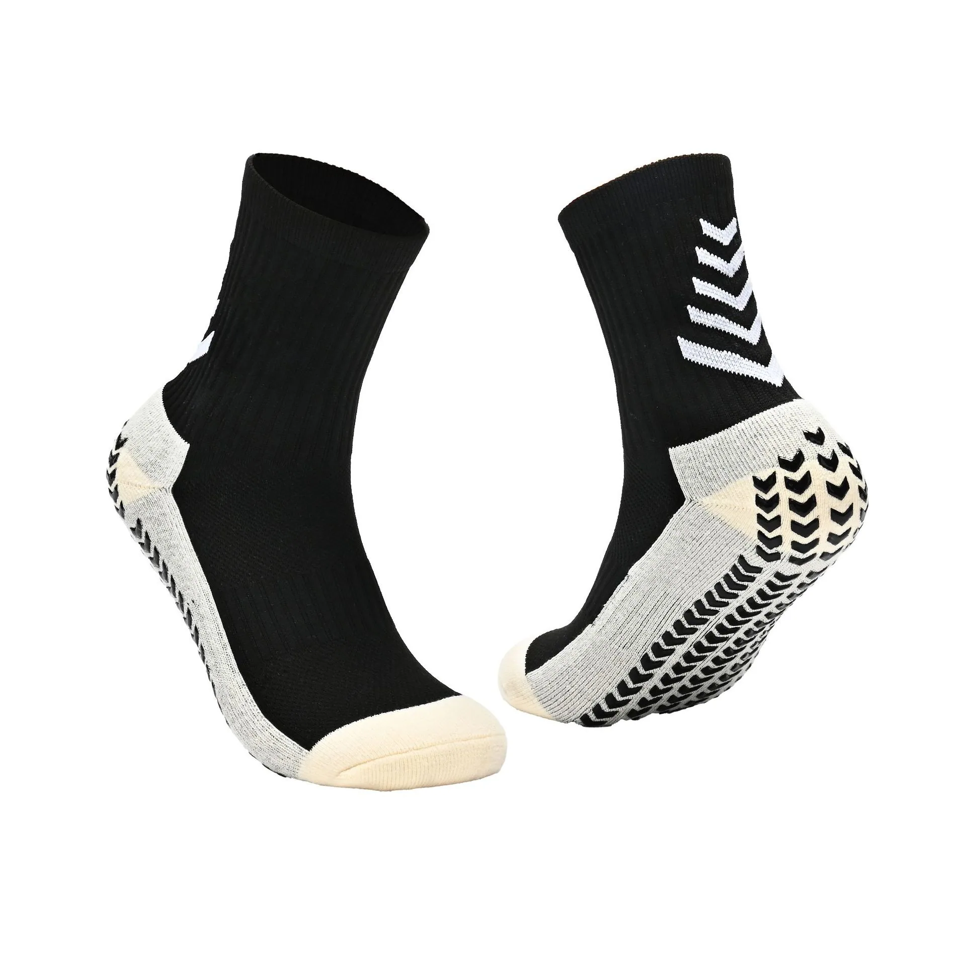 Professional non-slip mid-leg soccer socks for adults men and women with world wave thickened towel bottom sweat-absorbing shock 2