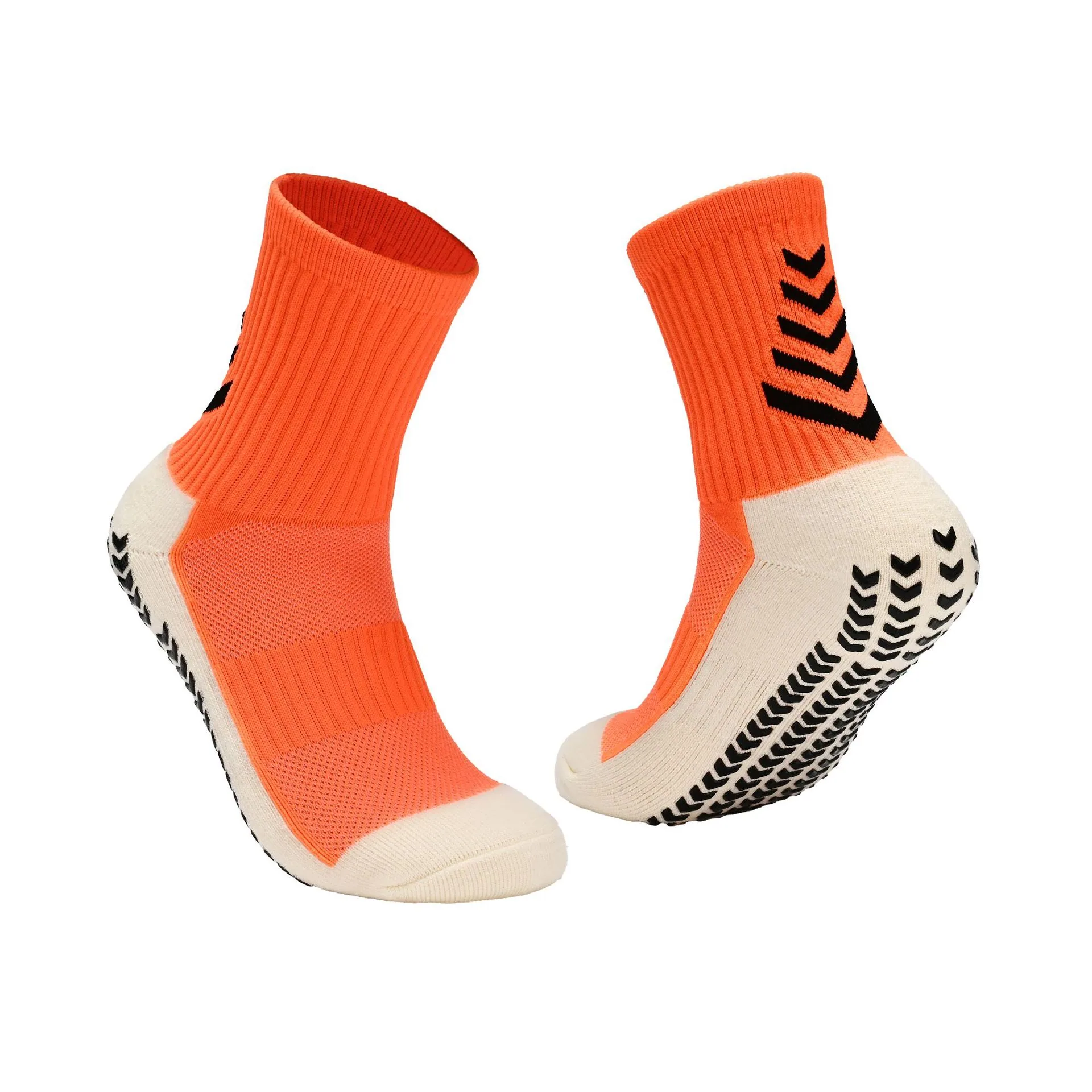 Professional non-slip mid-leg soccer socks for adults men and women with world wave thickened towel bottom sweat-absorbing shock 8