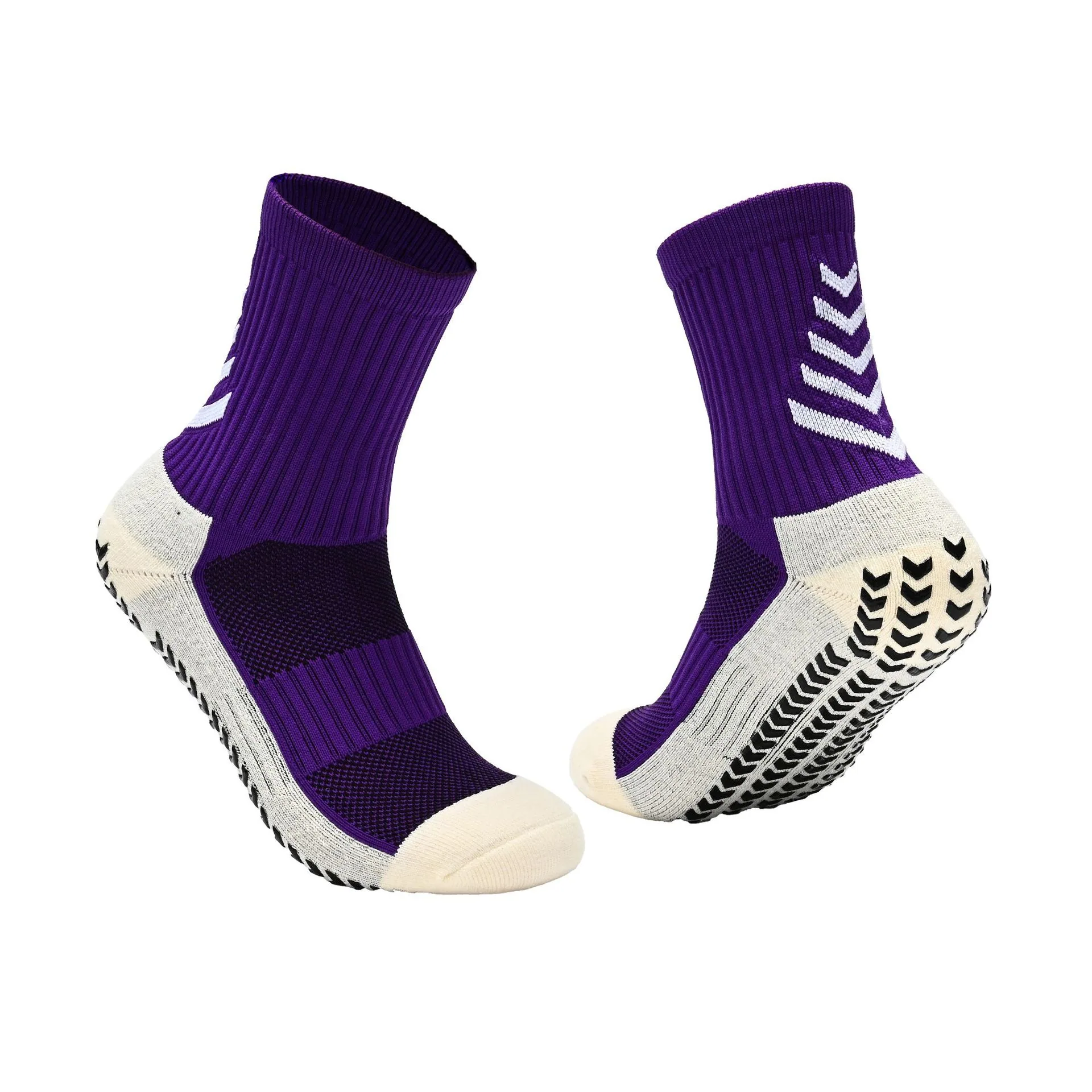 Professional non-slip mid-leg soccer socks for adults men and women with world wave thickened towel bottom sweat-absorbing shock 11
